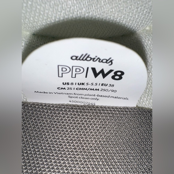 Allbirds NIB Limited Edition Vegan Plant Leather Sneakers in Natural White - Picture 6 of 9